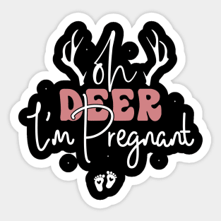 Oh Deer I'm Pregnant Sticker